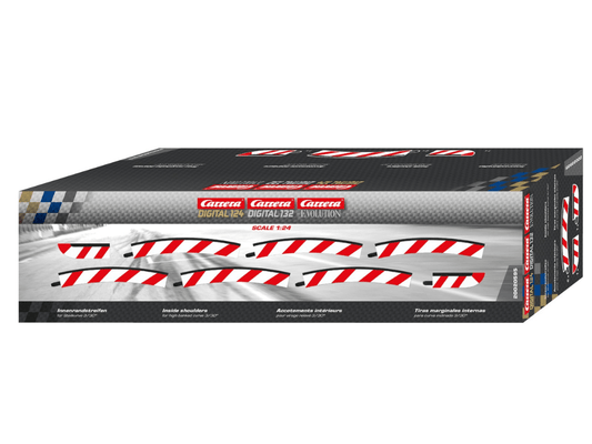 Carrera 124 & 132 | Inside Shoulder for High Banked Curved Track - R3 / 30° | x6 Pack | 20595