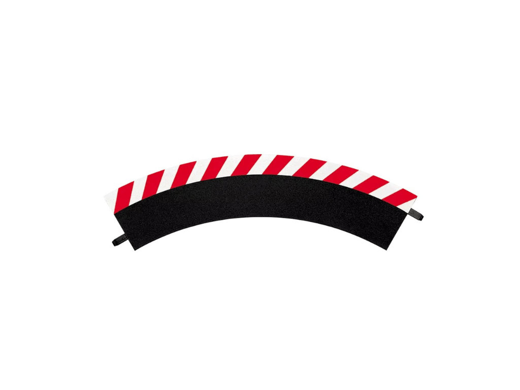 Carrera 124 & 132 | Outside Shoulder for Curve 1/60° x3 Pack | Includes End Pieces x2 | 20561