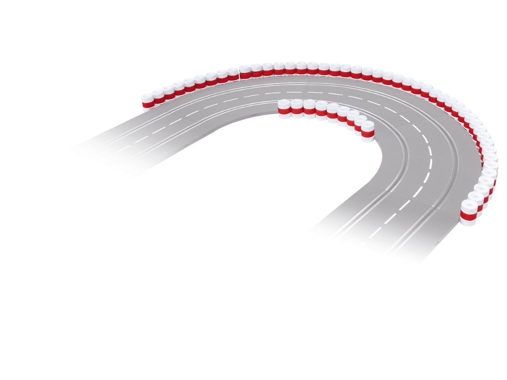 Carrera 124 & 132 | Tire Wall Barriers | x6 Pack | 21130