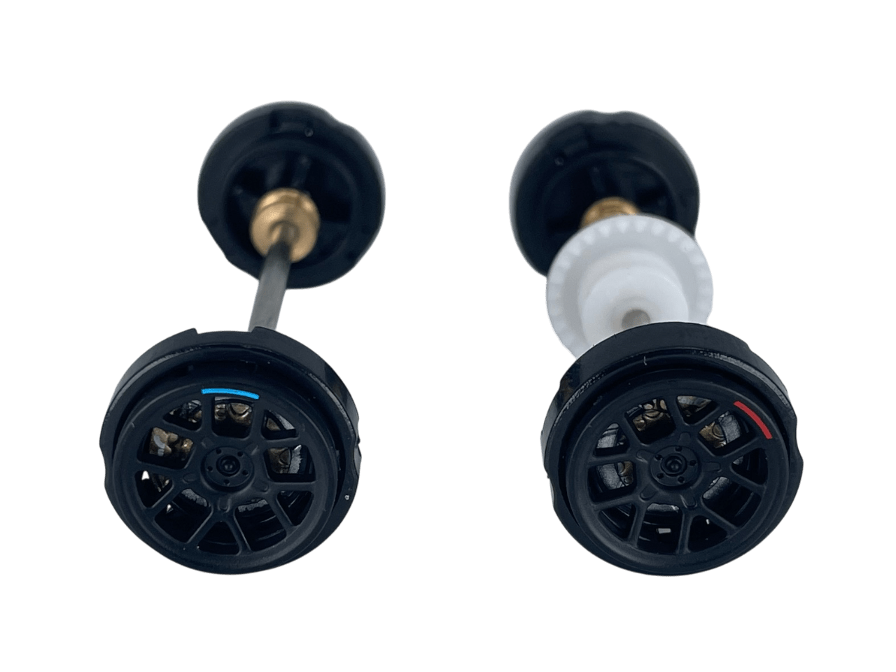 Carrera 132 | Axle Assembly - Front & Rear | Aston Martin Vantage AMR GT3 Evo | 1/32 Slot Car Parts