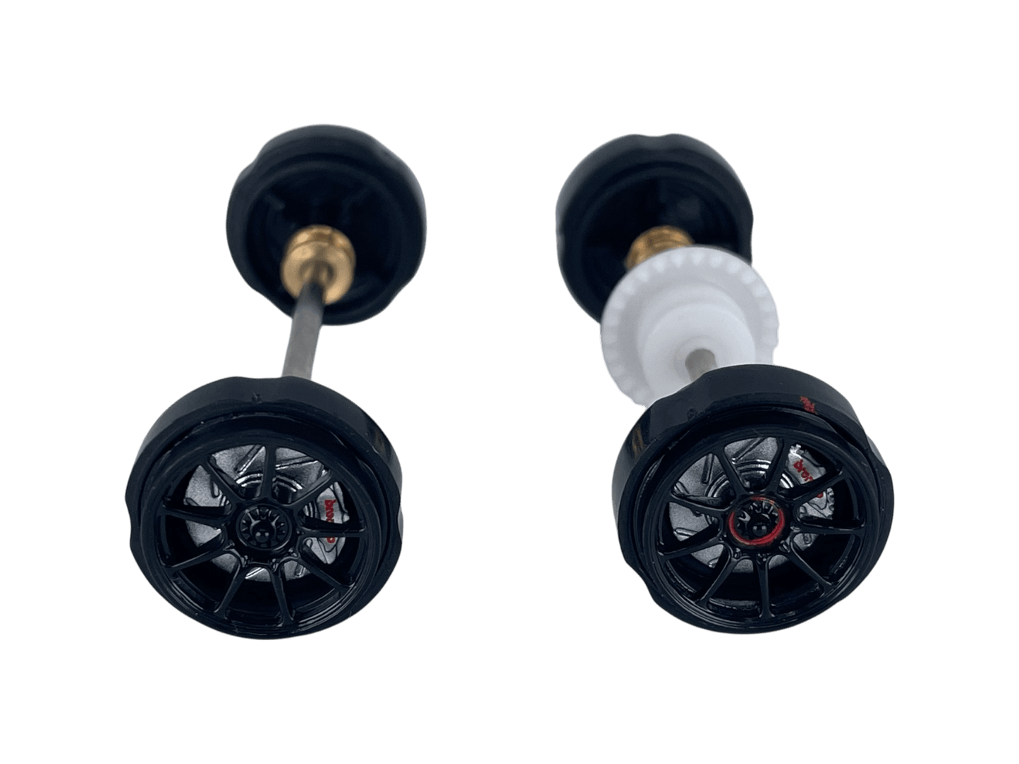 Carrera 132 | Axle Assembly - Front & Rear | Audi R8 LMS GT3 / GT3 Evo II | 1/32 Slot Car Parts