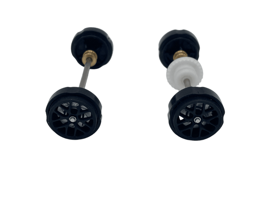 Carrera 132 | Axle Assembly - Front & Rear | Chevrolet Corvette C8.R | Black Wheels