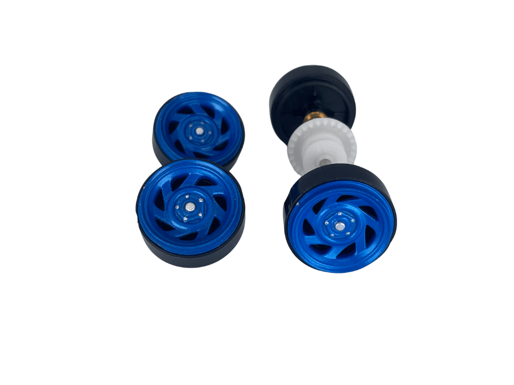 Carrera 132 | Axle Assembly - Front & Rear | Disney Pixar Cars | 1/32 Slot Car Parts