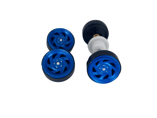 Carrera 132 | Axle Assembly - Front & Rear | Disney Pixar Cars | 1/32 Slot Car Parts
