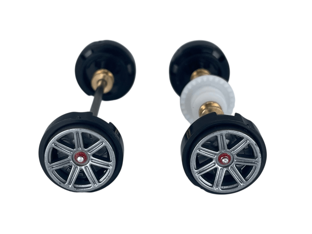 Carrera 132 | Axle Assembly - Front & Rear | Ferrari 296 GT3 | 1/32 Slot Car Parts
