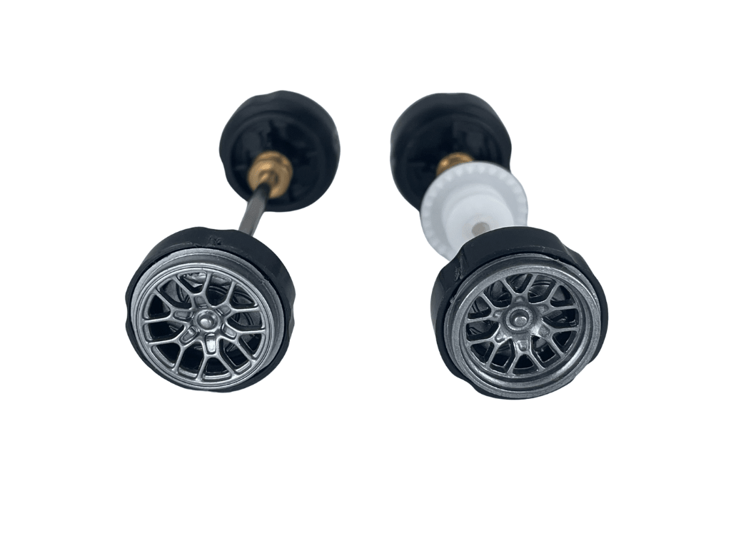 Carrera 132 | Axle Assembly - Front & Rear | Ferrari 488 GT3 / GT3 Evo | 1/32 Slot Car Parts