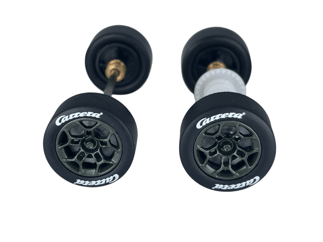 Carrera 132 | Axle Assembly - Front & Rear | Ford Mustang GT3 | 1/32 Slot Car Parts