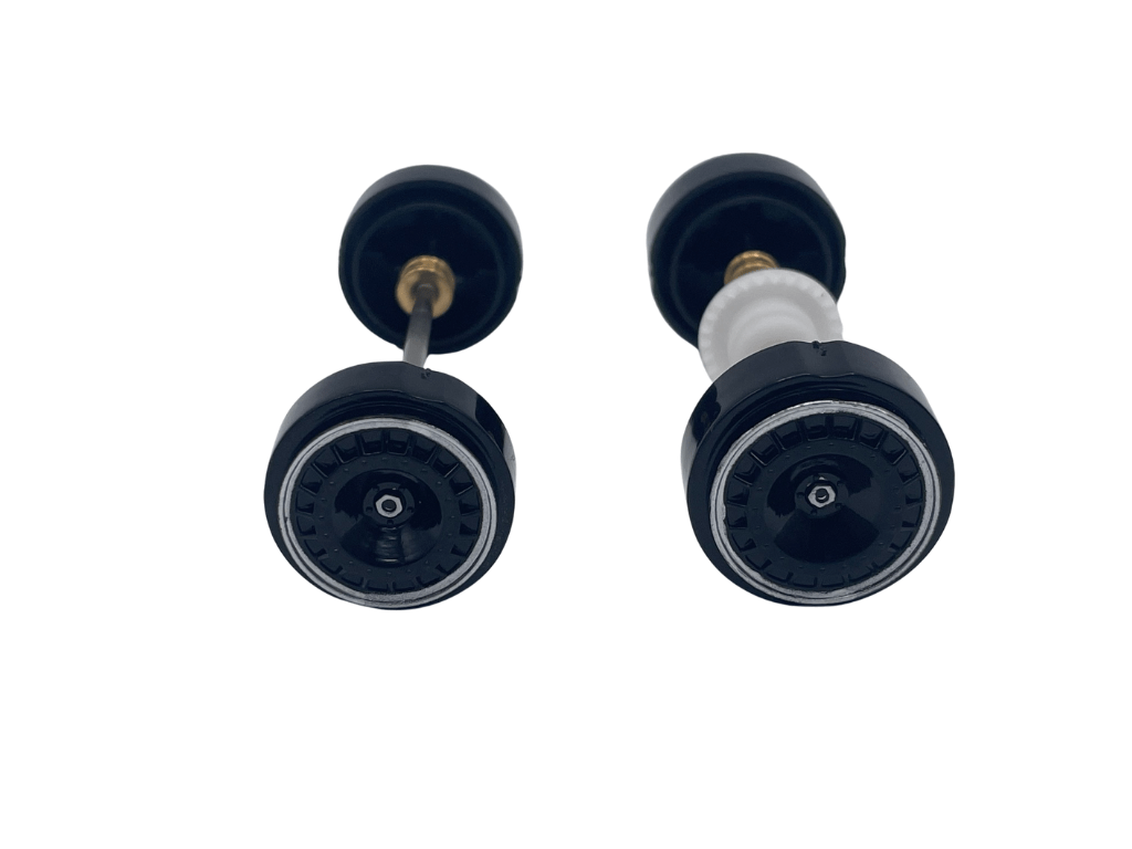Carrera 132 | Axle Assembly - Front & Rear | Ford Mustang GTY | 52 Black | 31031 / 27707