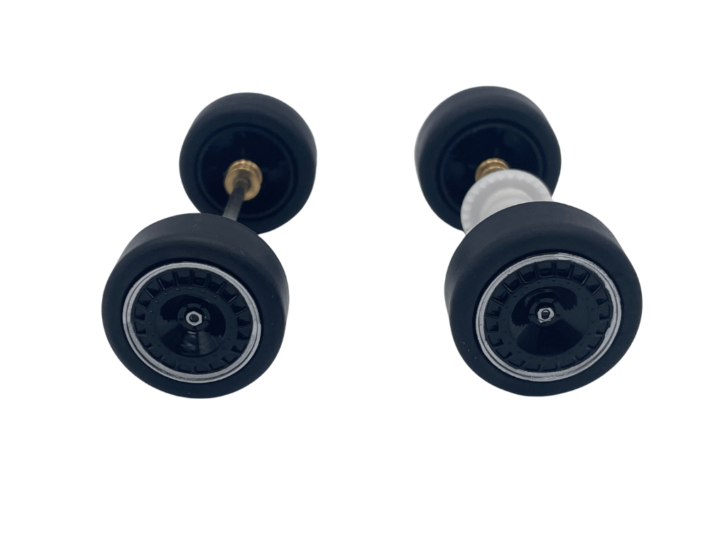 Carrera 132 | Axle Assembly - Front & Rear | Ford Mustang GTY | 52 Black | 31031 / 27707