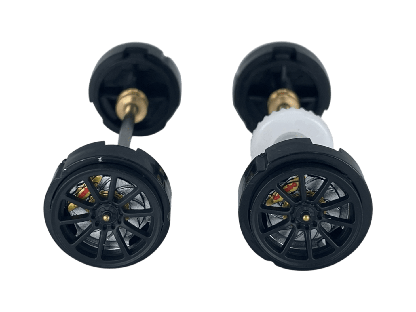 Carrera 132 | Axle Assembly - Front & Rear | Lamborghini Huracán GT3 EVO2 | 1/32 Slot Car Parts