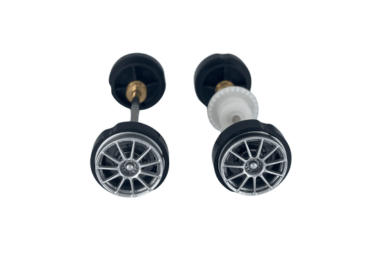 Carrera 132 | Axle Assembly - Front & Rear | Mercedes-AMG C-Coupé DTM | 1/32 Slot Car Parts