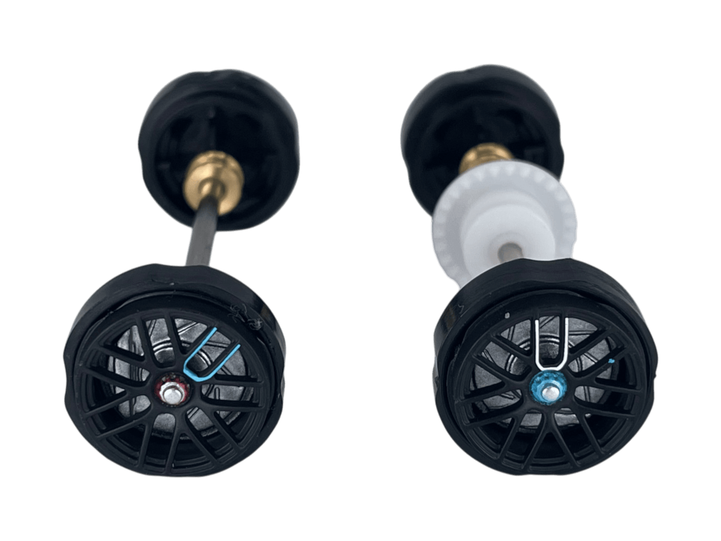 Carrera 132 | Axle Assembly - Front & Rear | Mercedes - AMG GT3 / GT3 Evo | 1/32 Slot Car Parts