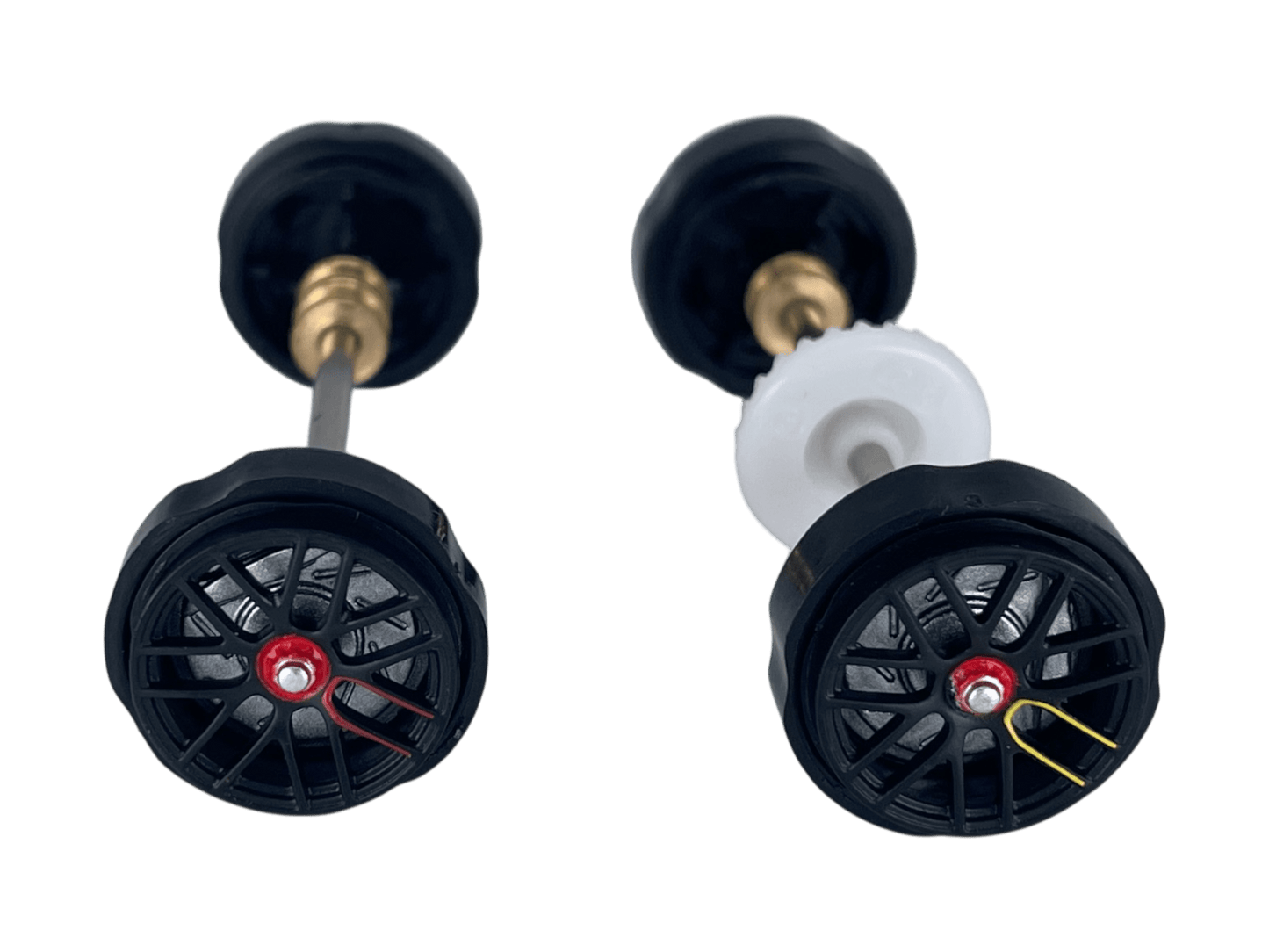 Carrera 132 | Axle Assembly - Front & Rear | Mercedes - AMG GT3 / GT3 Evo | 1/32 Slot Car Parts