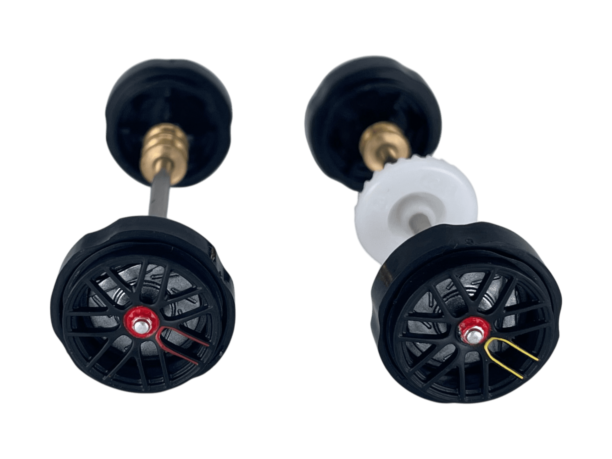 Carrera 132 | Axle Assembly - Front & Rear | Mercedes - AMG GT3 / GT3 Evo | 1/32 Slot Car Parts