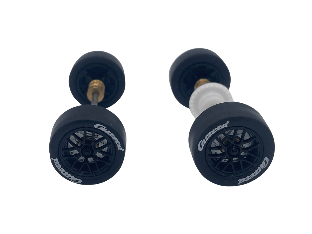 Carrera 132 | Axle Assembly - Front & Rear | Mercedes - AMG GT3 / GT3 Evo | Black Wheels - GT3