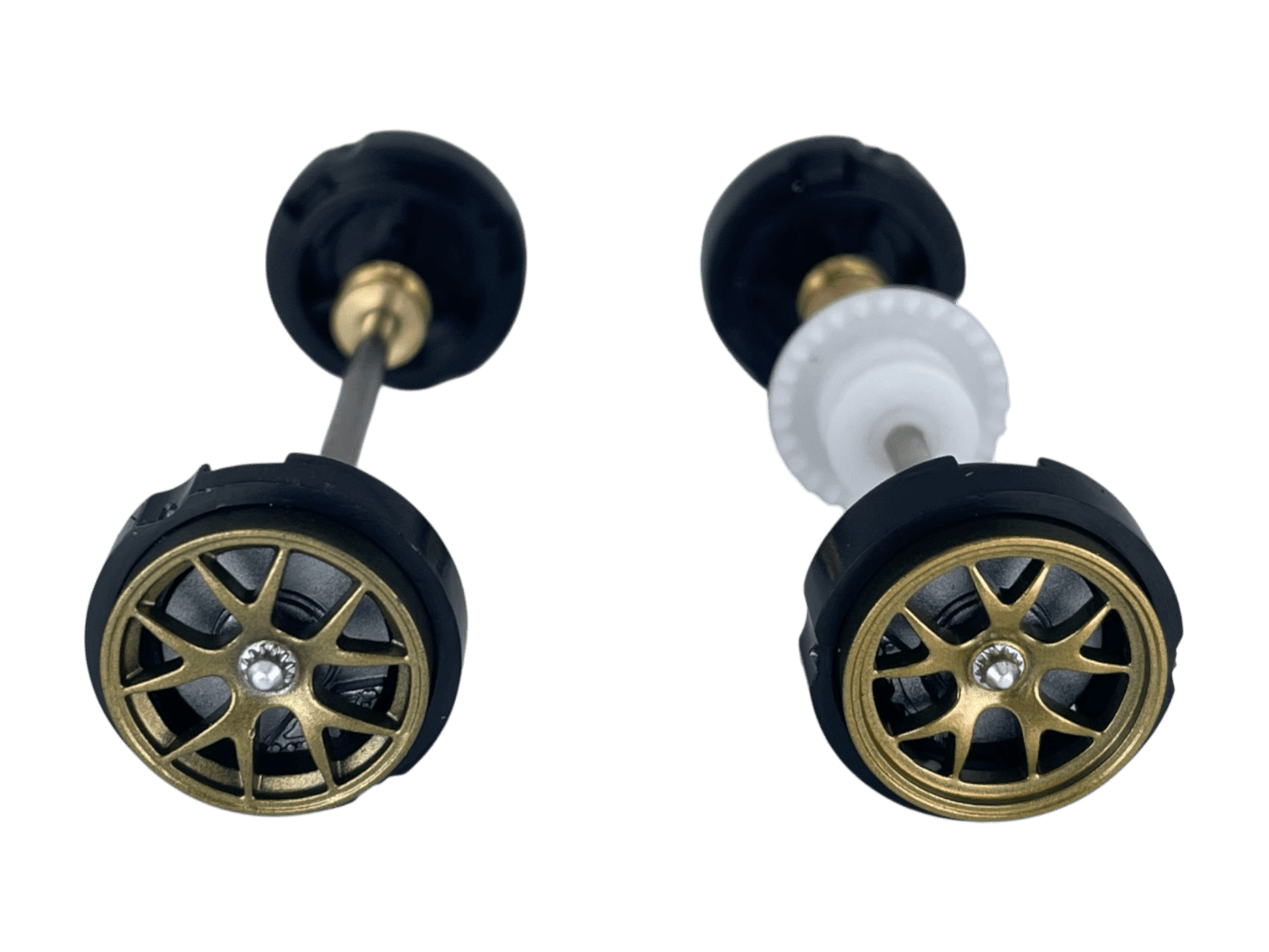 Carrera 132 | Axle Assembly - Front & Rear | Porsche 911 GT3 R | 1/32 Slot Car Parts