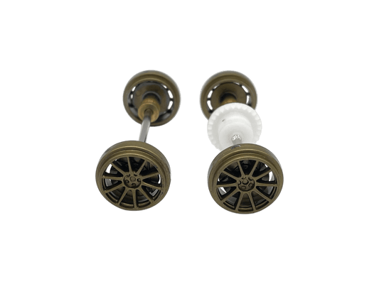 Carrera 132 | Axle Assembly - Front & Rear | Subaru Impreza S9 WRC 2003 | 1/32 Slot Car Parts