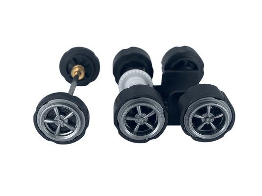 Carrera 132 | Axle Assembly - Front & Rear | Truckster Race Truck | 1/32 Slot Car Parts