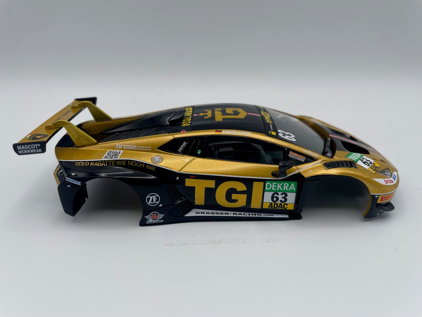 Carrera 132 | Body Shell | Lamborghini Huracán GT3 EVO2 | 32058 / 27814 | 1/32 Slot Car Parts