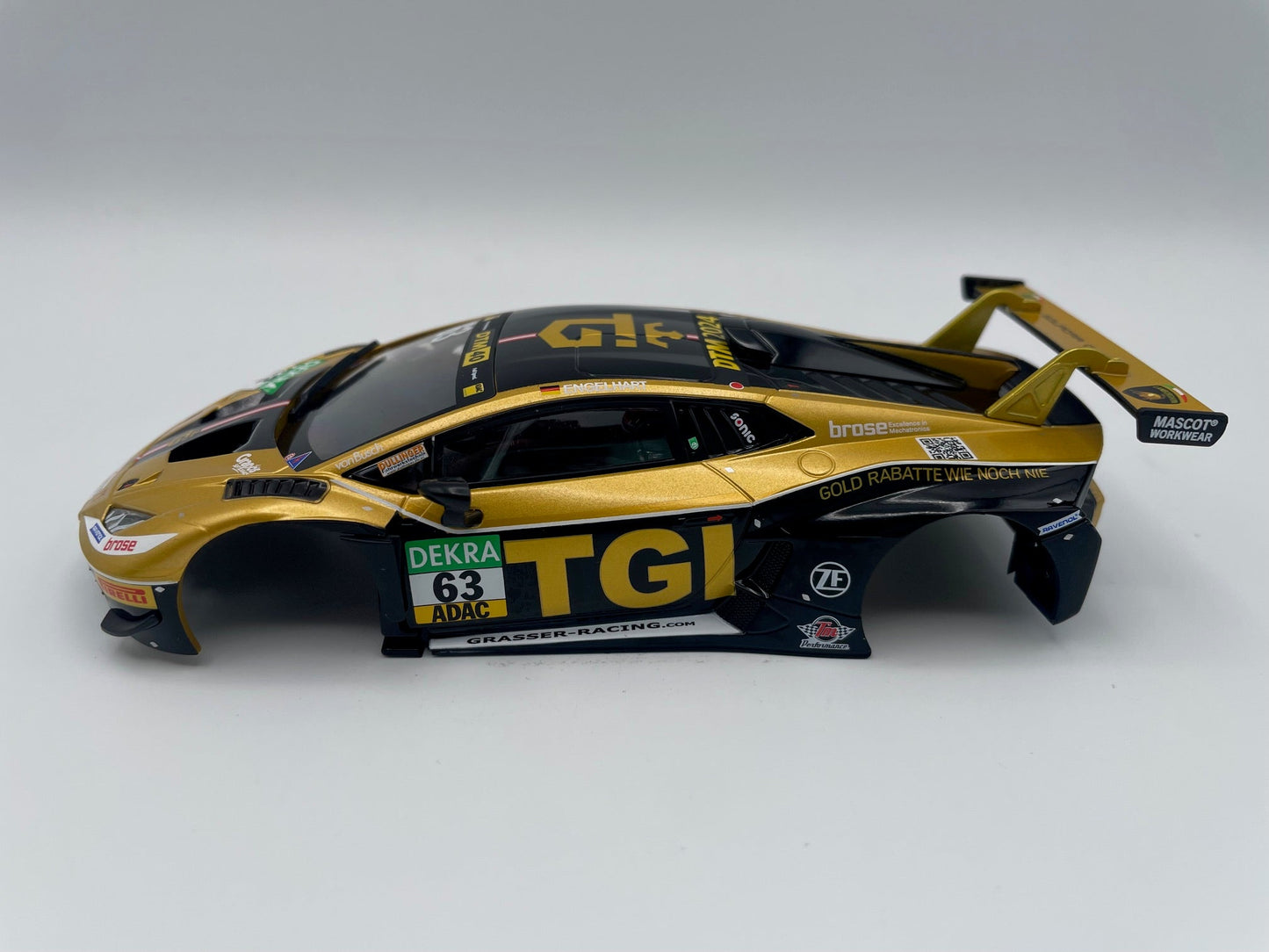 Carrera 132 | Body Shell | Lamborghini Huracán GT3 EVO2 | 32058 / 27814 | 1/32 Slot Car Parts