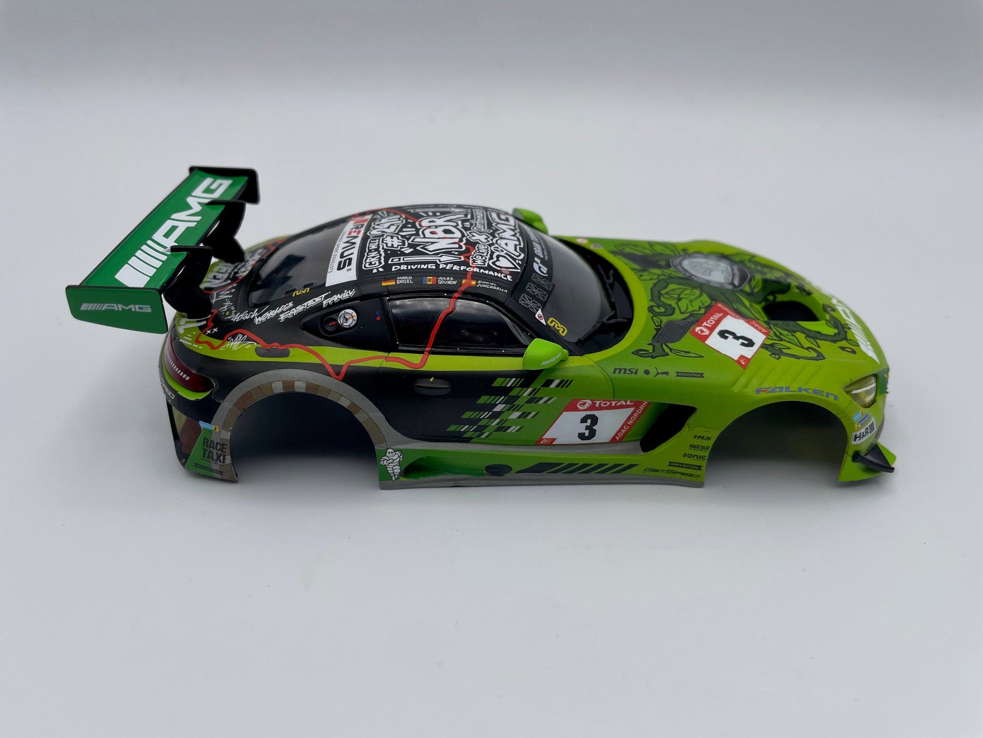 Carrera 132 | Body Shell | Mercedes - AMG GT3 Evo | #3 GetSpeed Performance - Nürburgring 2023 | 27776