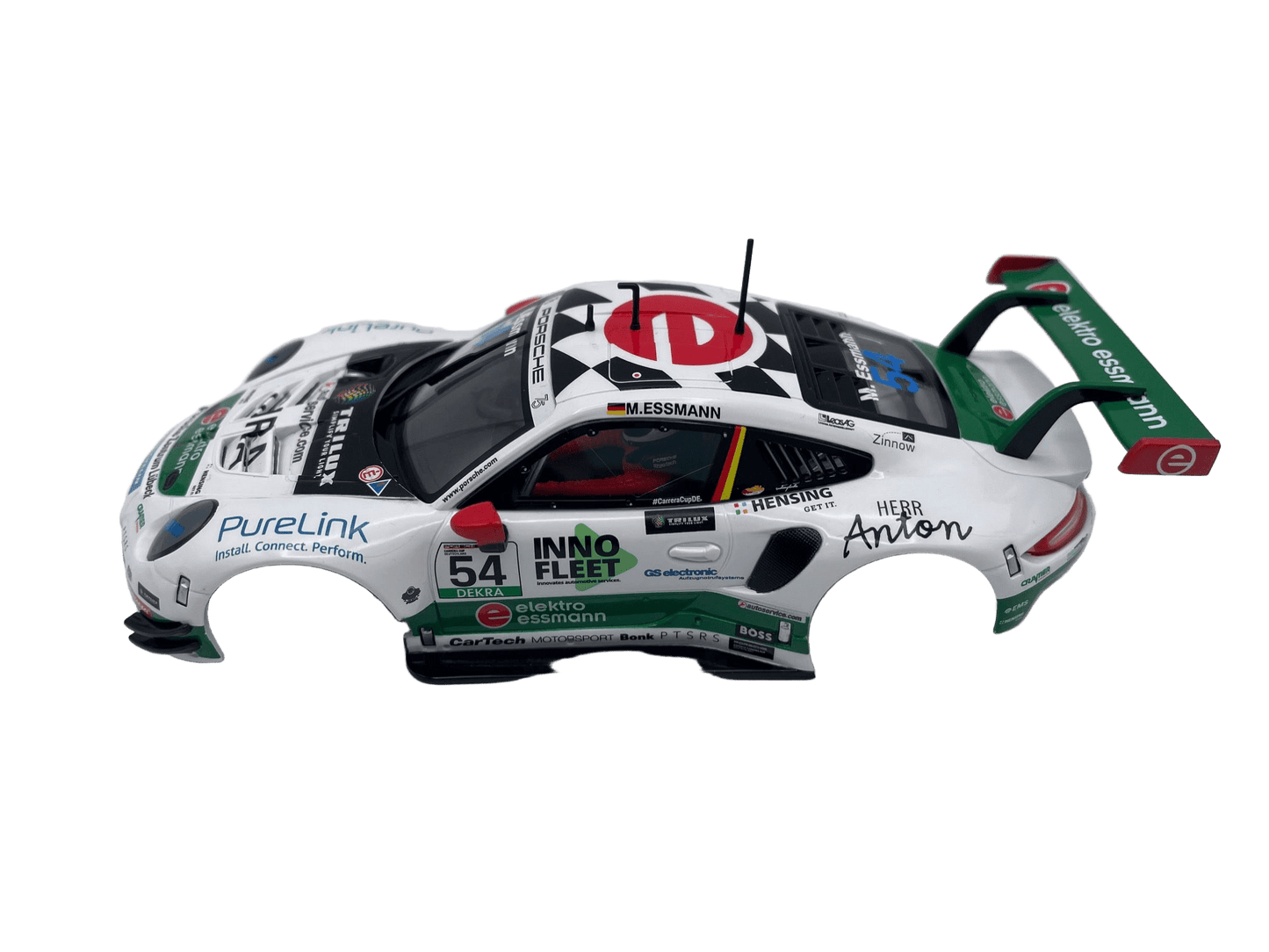Carrera 132 | Body Shell | Porsche 911 GT3 Cup | #54 CarTech Motorsport Bonk - Carrera Cup 2023 | 27799