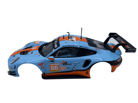 Carrera 132 | Body Shell | Porsche 911 RSR / GT3 Cup | 86 Gulf Racing UK | 32019 / 27780