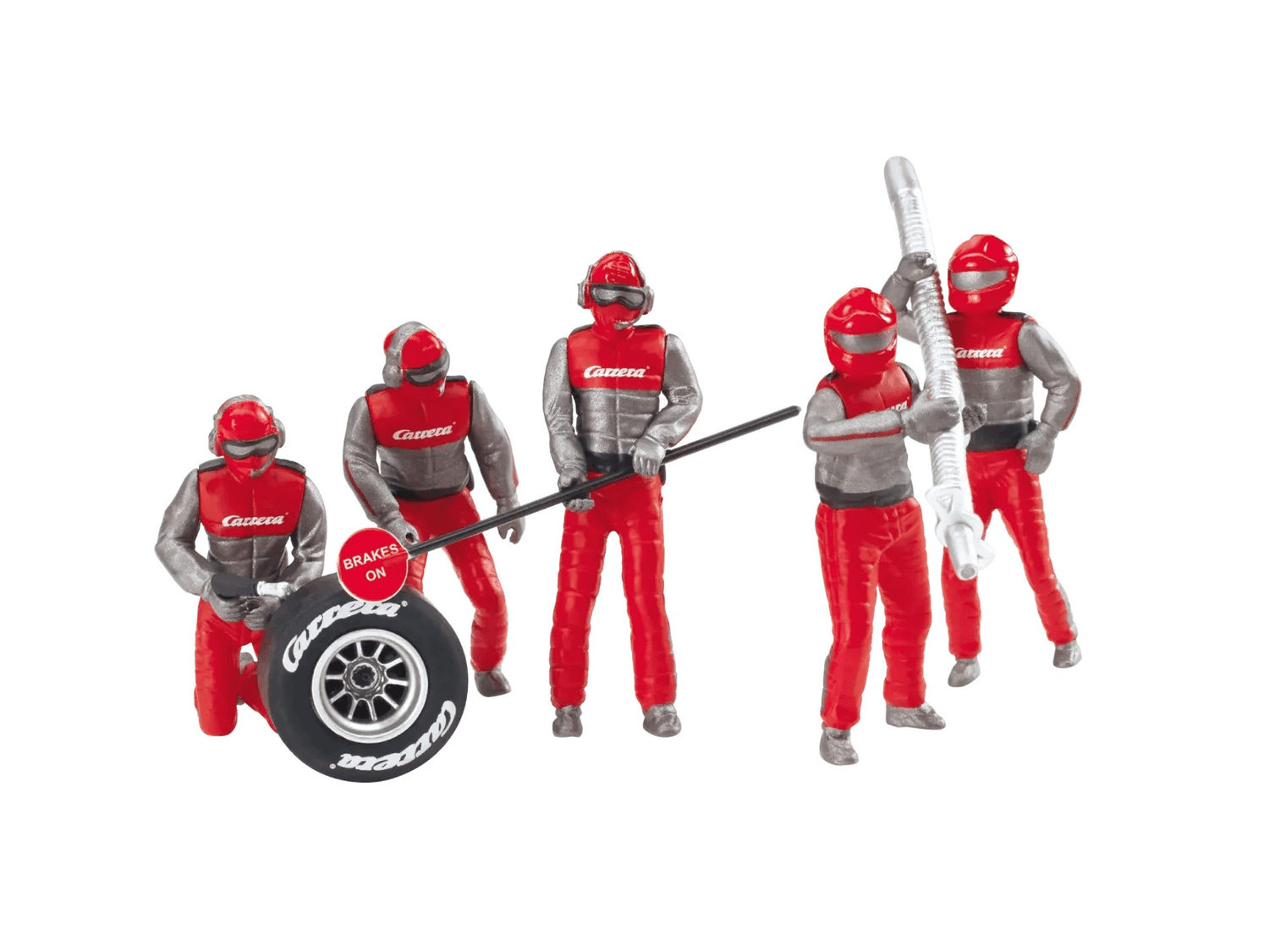 Carrera 132 | Figures - Pit Crew | Red | x5 Pack | 21131
