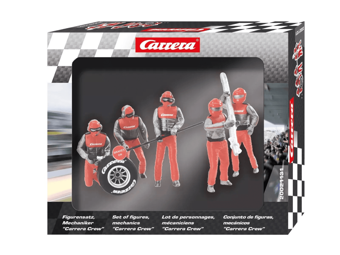 Carrera 132 | Figures - Pit Crew | Red | x5 Pack | 21131