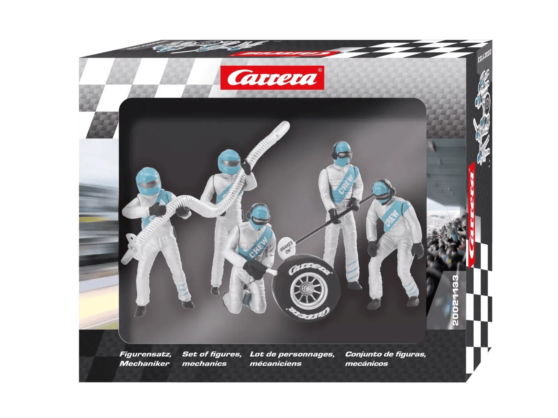 Carrera 132 | Figures - Pit Crew | Silver | x5 Pack | 21133