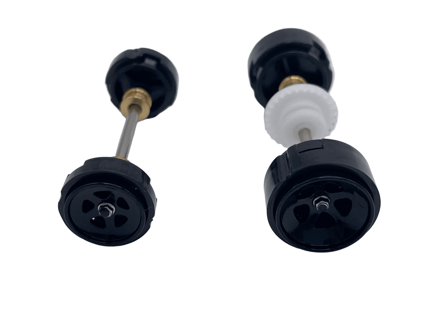 Carrera 132 | Front & Rear Axle Assembly w/ Wheels | Lancia Beta Montecarlo Turbo | Black - Custom Build