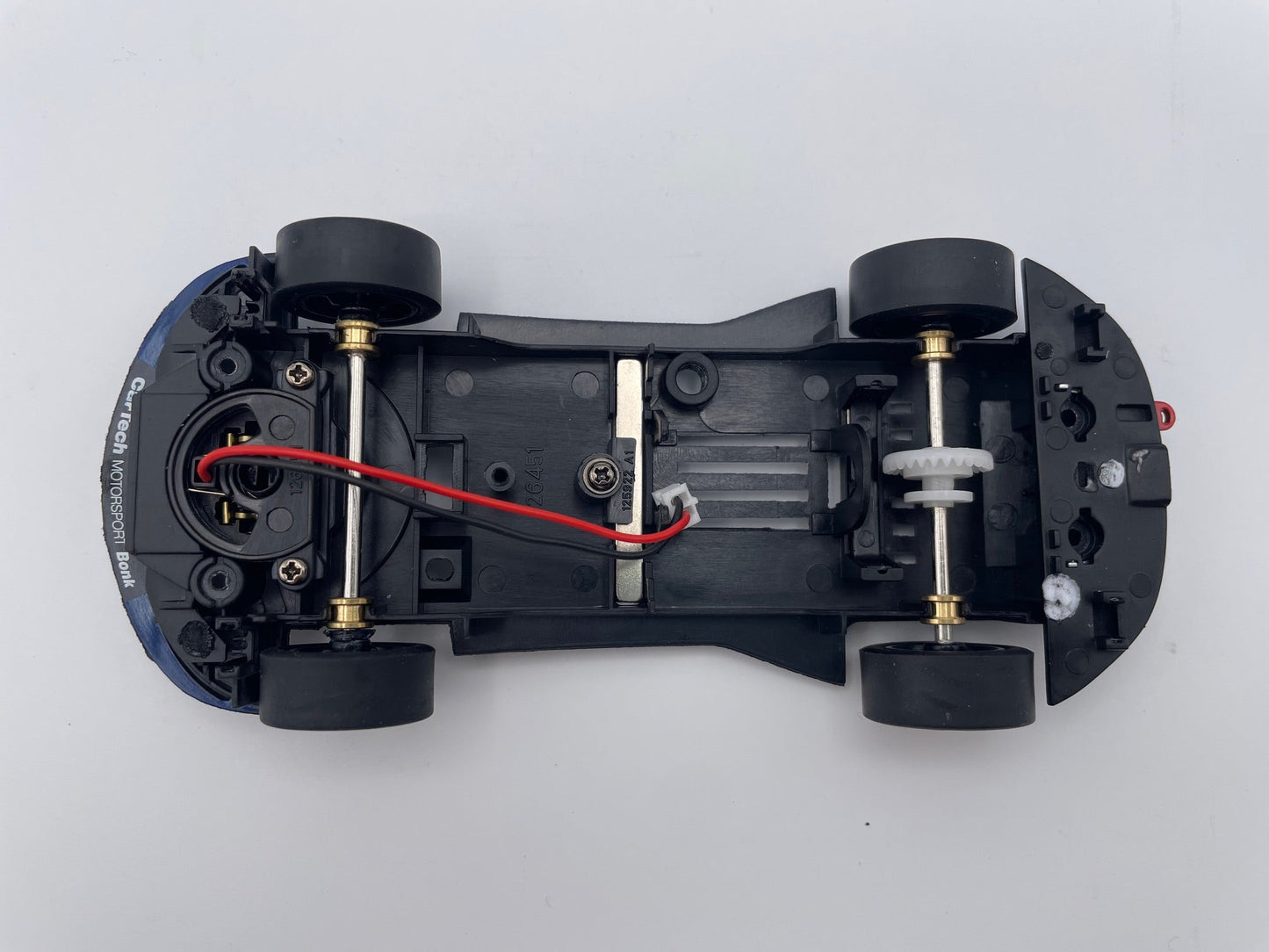 Carrera 132 | Rolling Chassis Assembly w/ Wheels | Porsche 911 GT3 Cup - Custom Build