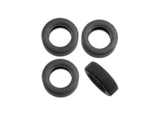 Carrera 132 | Rubber Tires | Plymouth Superbird - Ribbed | x4 Pack | 89170