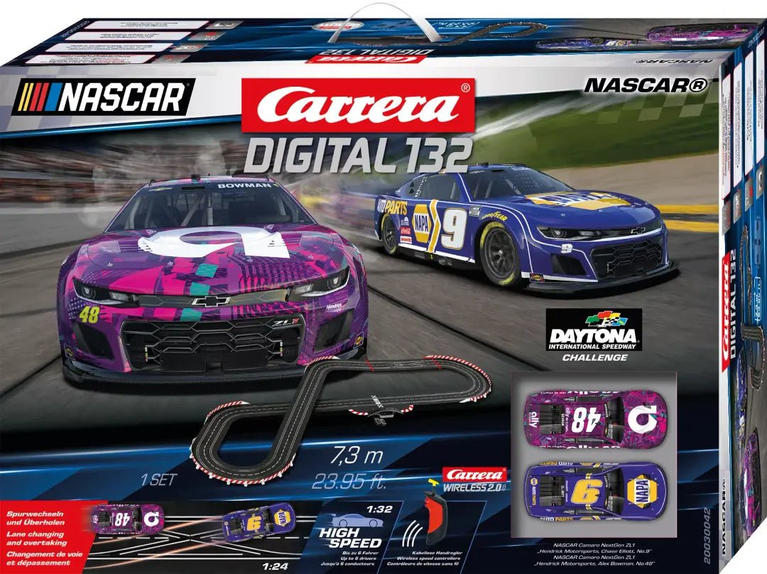 Carrera Digital 132 - NASCAR Daytona Challenge - Slot Car Racing Set - Camaro NextGen ZL1 - 30042