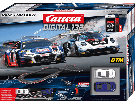 Carrera Digital 132 | Race for Gold | DTM | 30040 | 1/32 Slot Car Racing Set