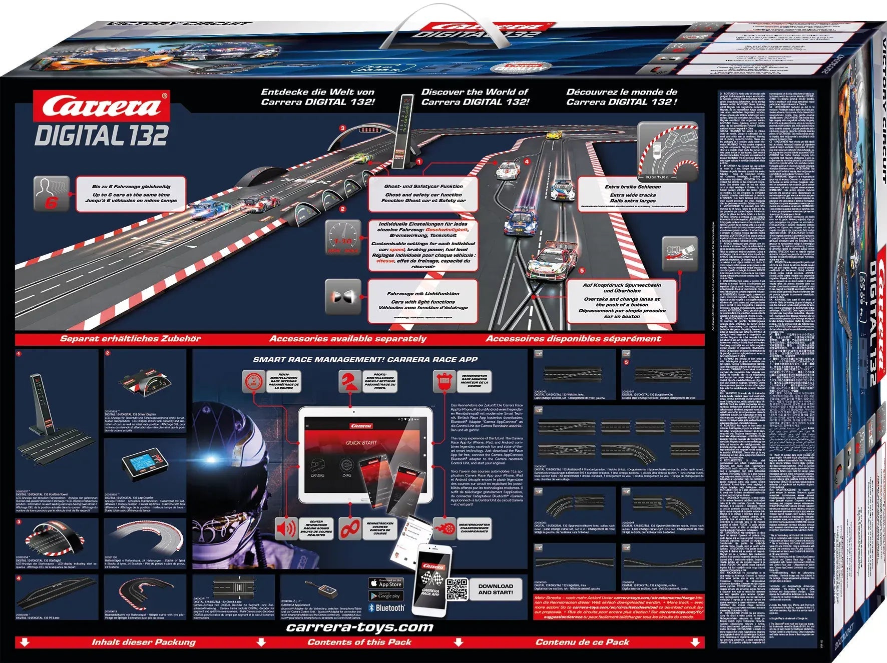 Carrera Digital 132 | Victory Circuit - Slot Car Racing Set | DTM - Audi vs. McLaren | 30047