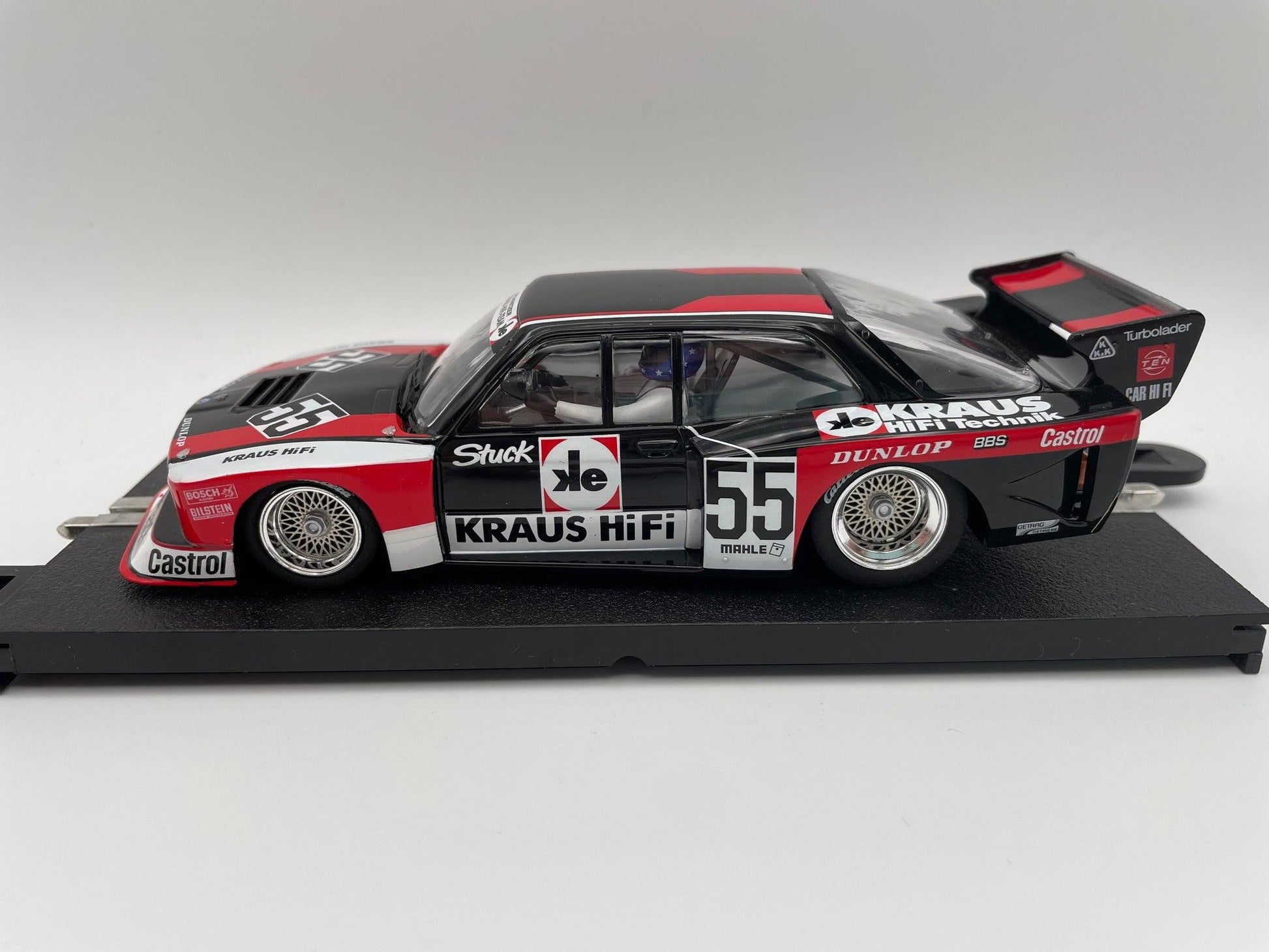 Carrera Evolution - BMW 320 Turbo - #55 Kraus HiFi - DRM 1980 - 27714 Unboxed