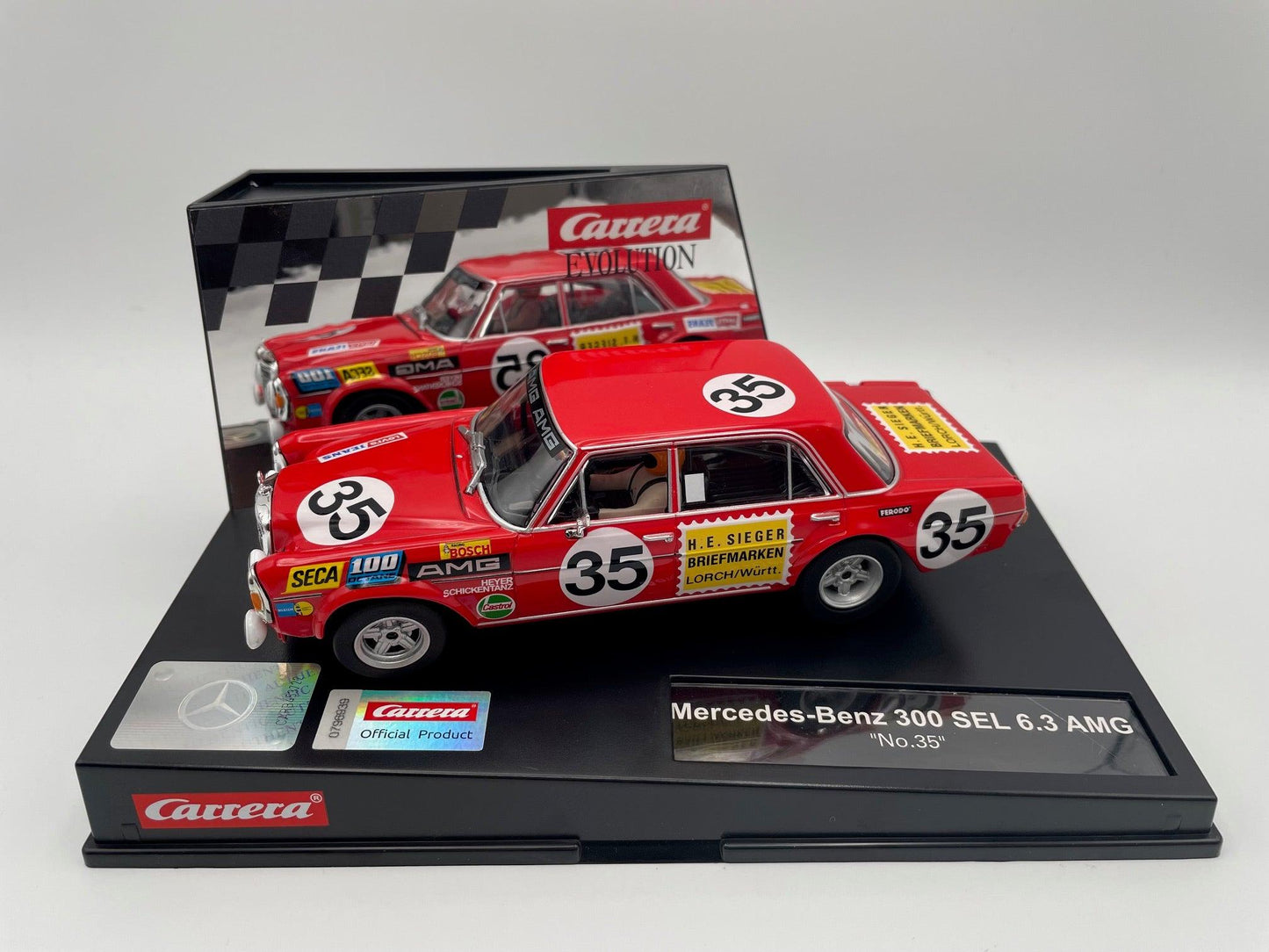 Carrera Evolution - Mercedes - Benz 300 SEL 6.3 AMG - #35 Red Pig - Spa 1971 - 27712