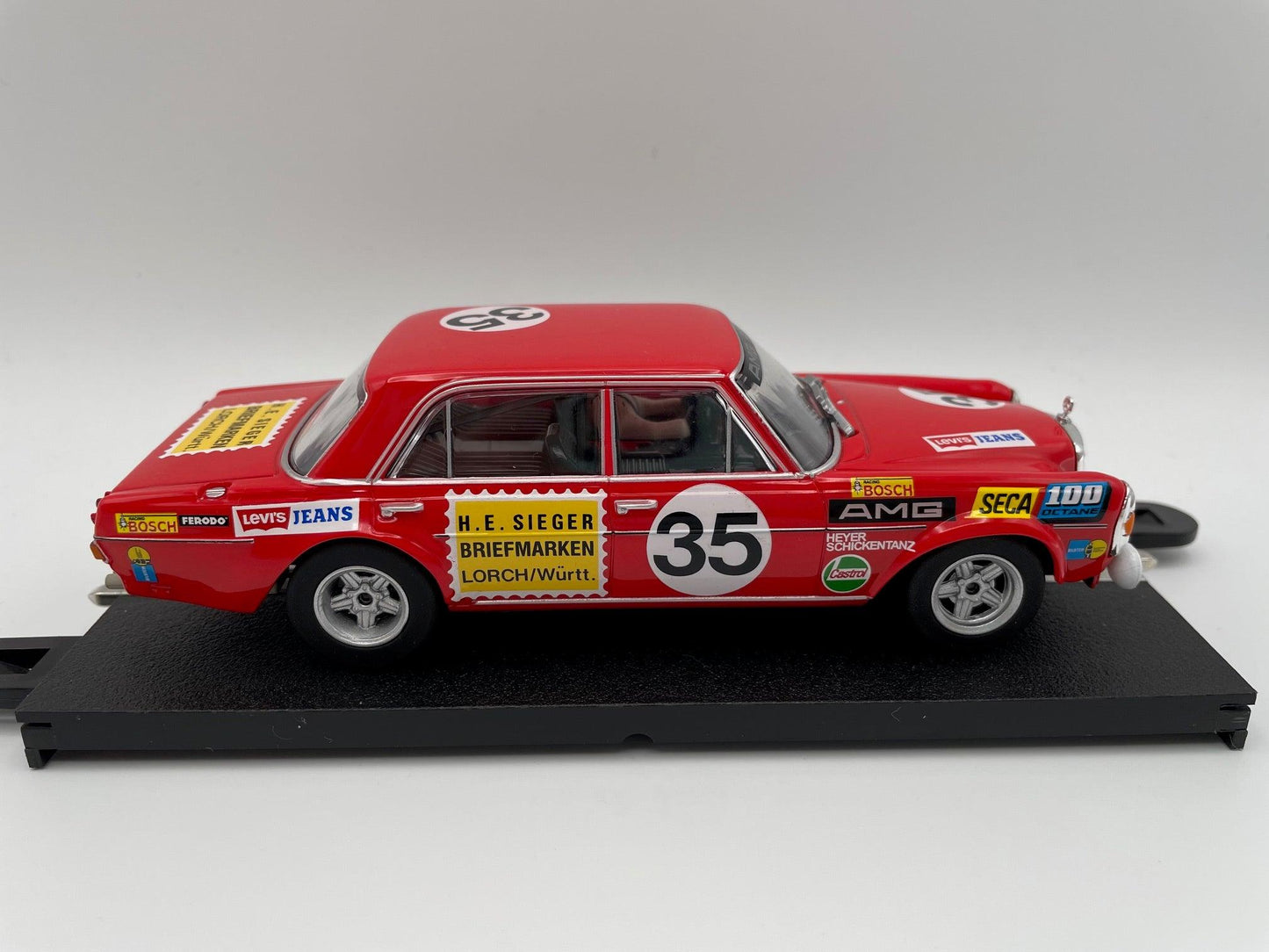 Carrera Evolution - Mercedes - Benz 300 SEL 6.3 AMG - #35 Red Pig - Spa 1971 - 27712 Unboxed