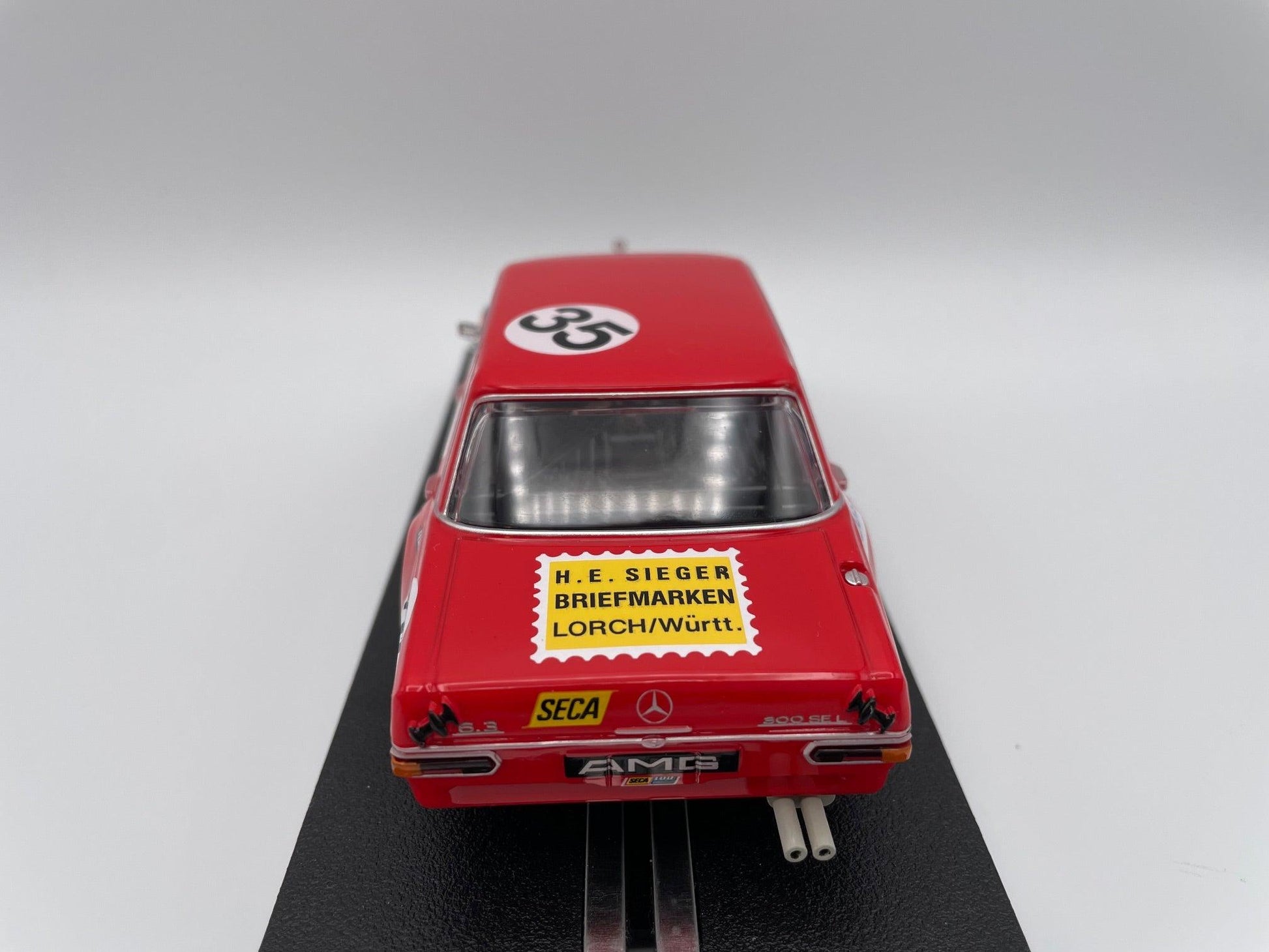 Carrera Evolution - Mercedes - Benz 300 SEL 6.3 AMG - #35 Red Pig - Spa 1971 - 27712 Unboxed