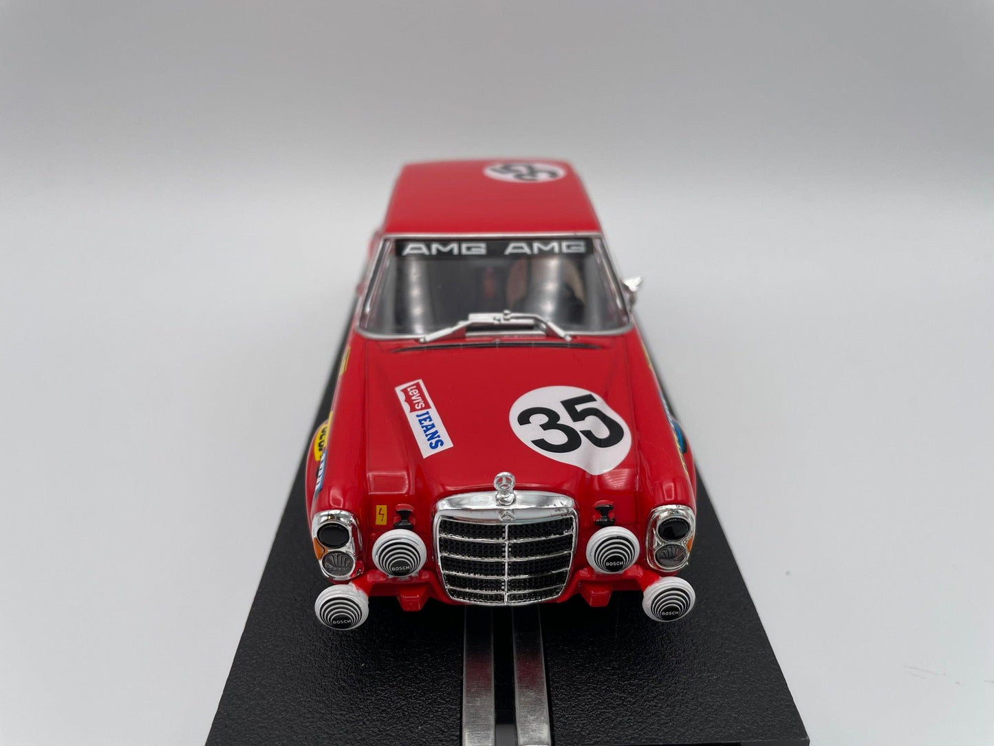 Carrera Evolution - Mercedes - Benz 300 SEL 6.3 AMG - #35 Red Pig - Spa 1971 - 27712 Unboxed