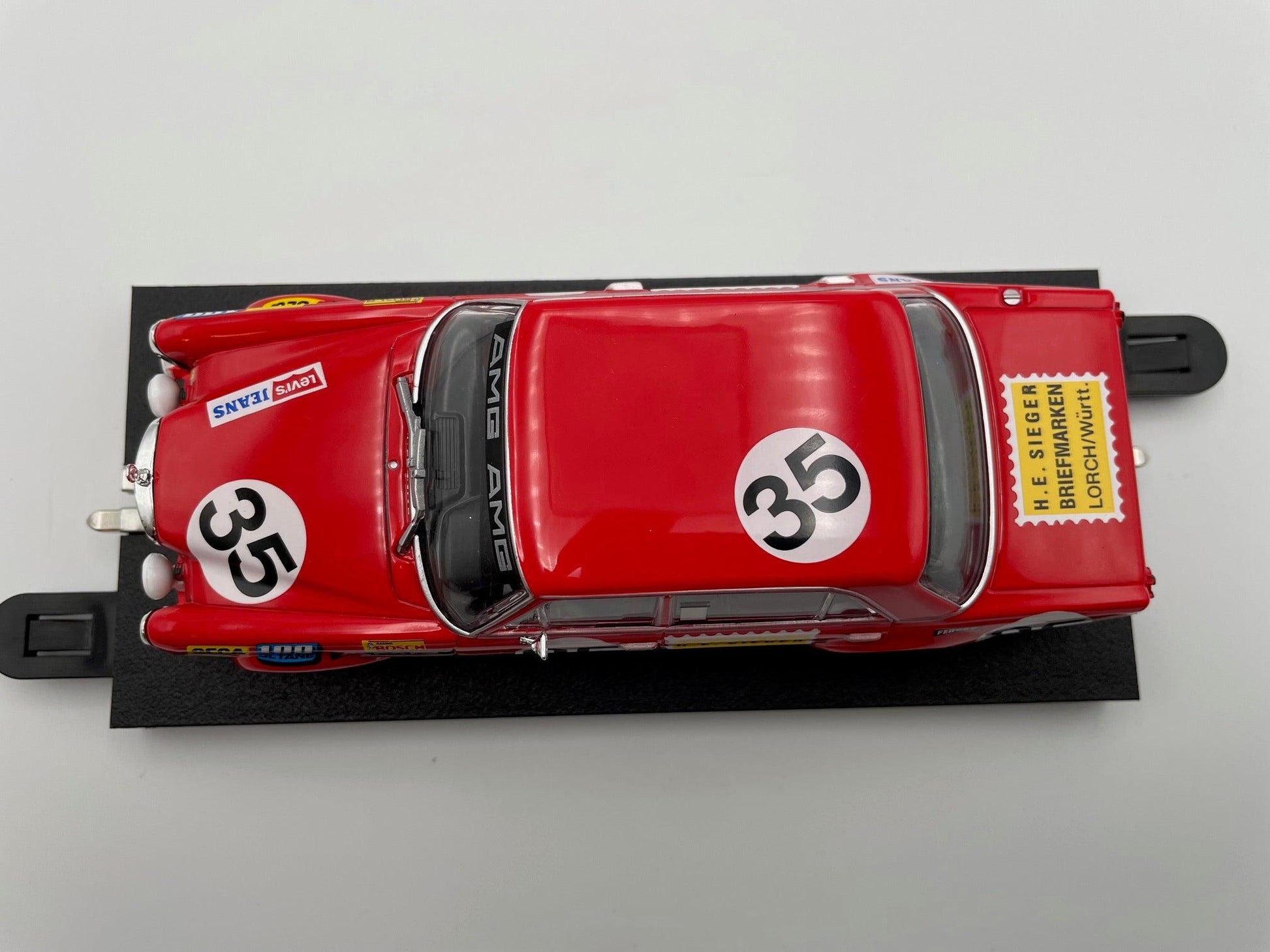 Carrera Evolution - Mercedes - Benz 300 SEL 6.3 AMG - #35 Red Pig - Spa 1971 - 27712 Unboxed