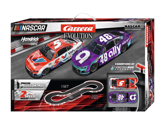 Carrera Evolution | NASCAR | Champions at Homestead | 25250 | 1/32 Slot Car Racing Set