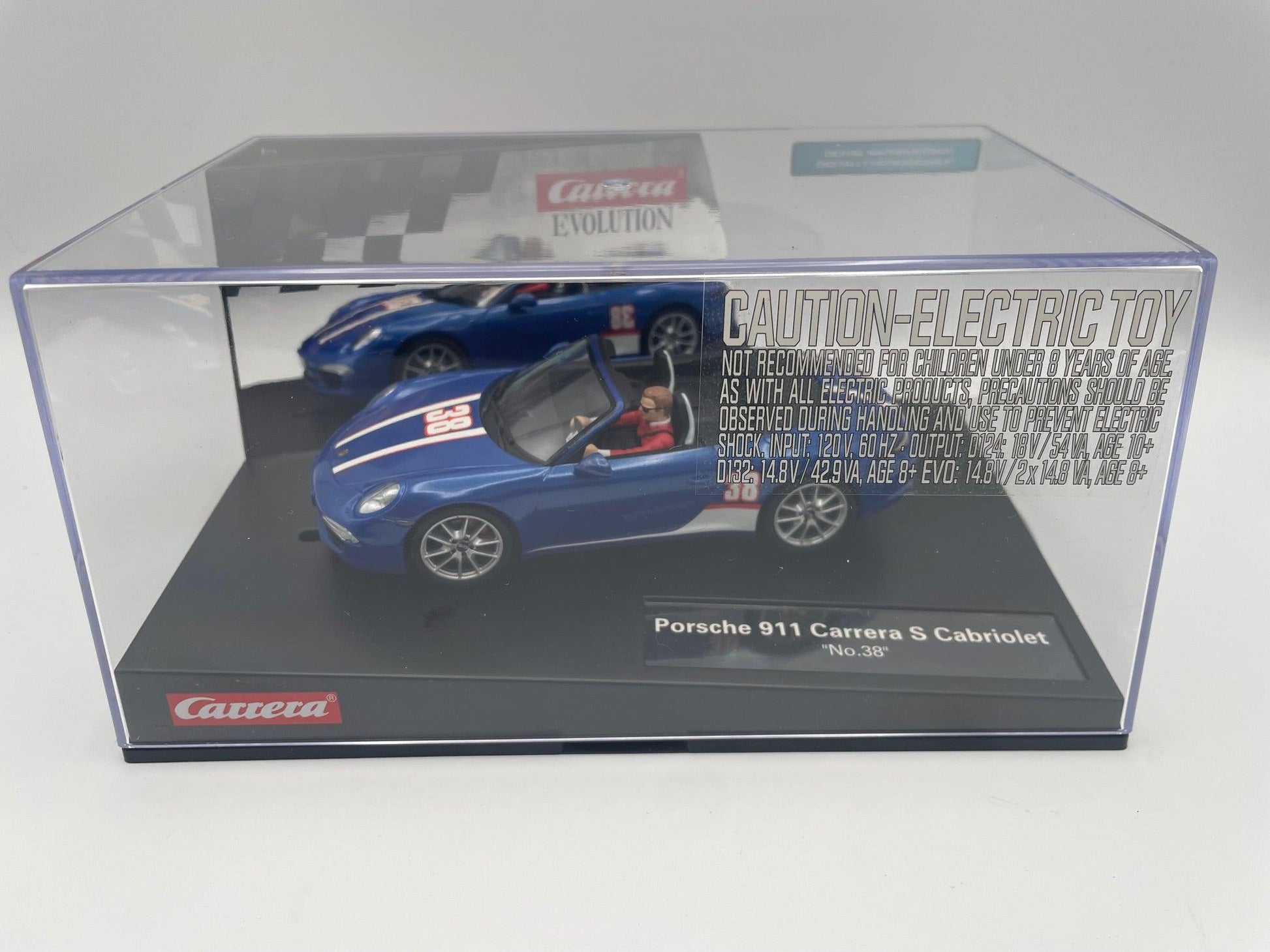 Carrera Evolution - Porsche 911 Carrera S Cabriolet - #38 Blue - 27550