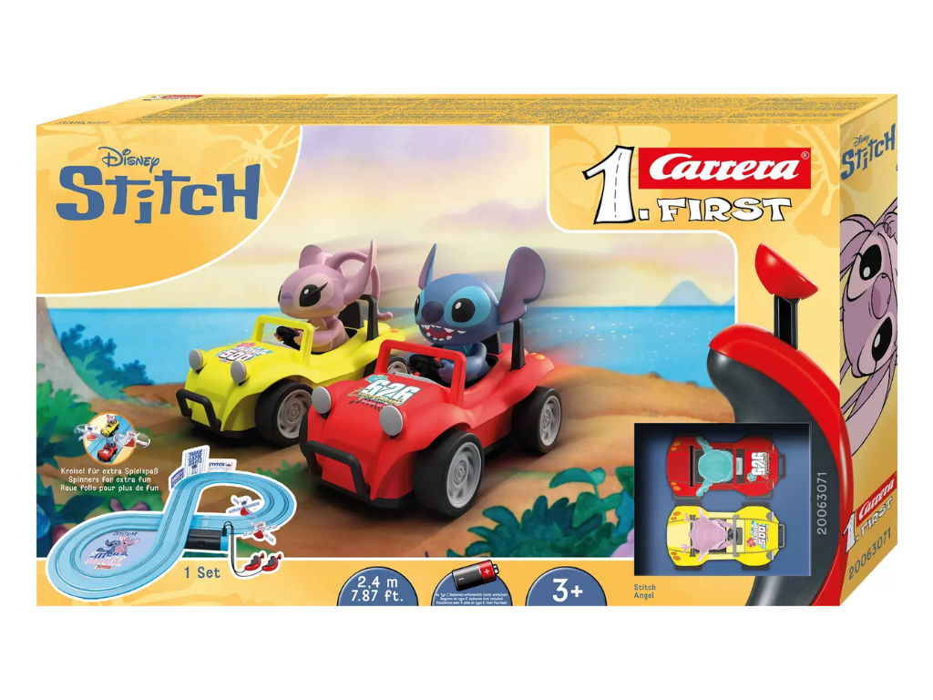 Carrera First | Disney Lilo & Stitch | Disney Stitch | 63071 | 1/50 Slot Car Racing Set