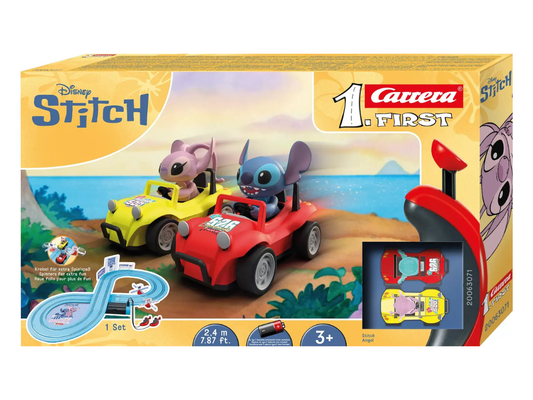 Carrera First | Disney Lilo & Stitch | Disney Stitch | 63071 | 1/50 Slot Car Racing Set