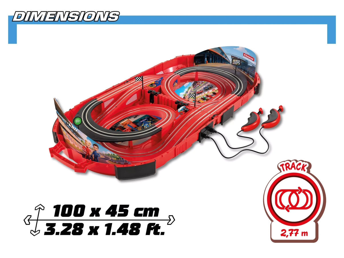 Carrera First | Formula Kidz | Speed Arena | 16004 | 1/50 Slot Car Racing Set