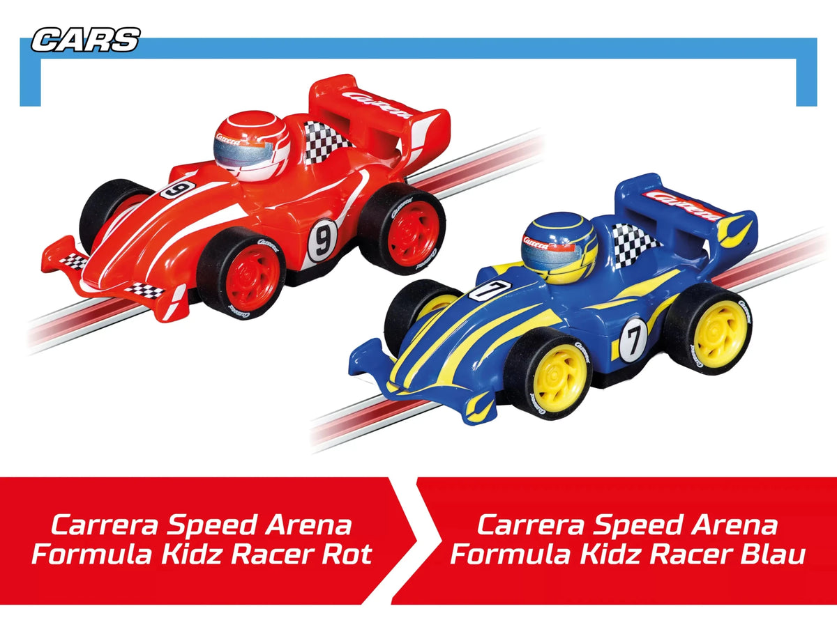 Carrera First | Formula Kidz | Speed Arena | 16004 | 1/50 Slot Car Racing Set