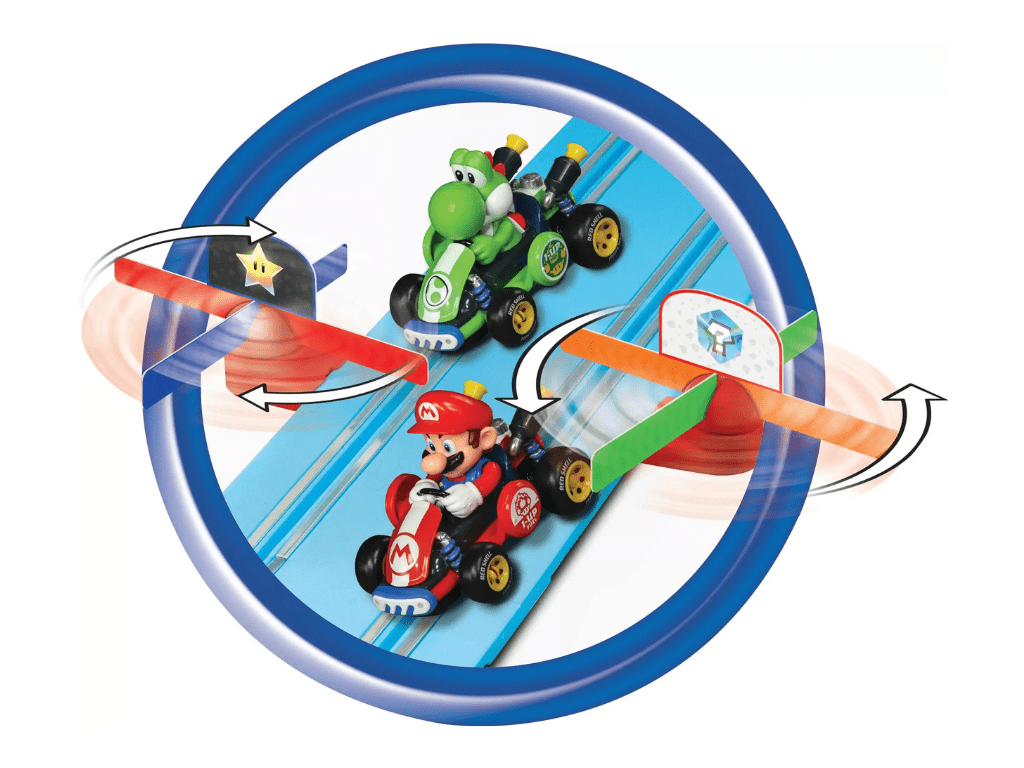 Carrera First | Mario Kart World | Mario vs. Yoshi | 63067 | 1/50 Slot Car Racing Set