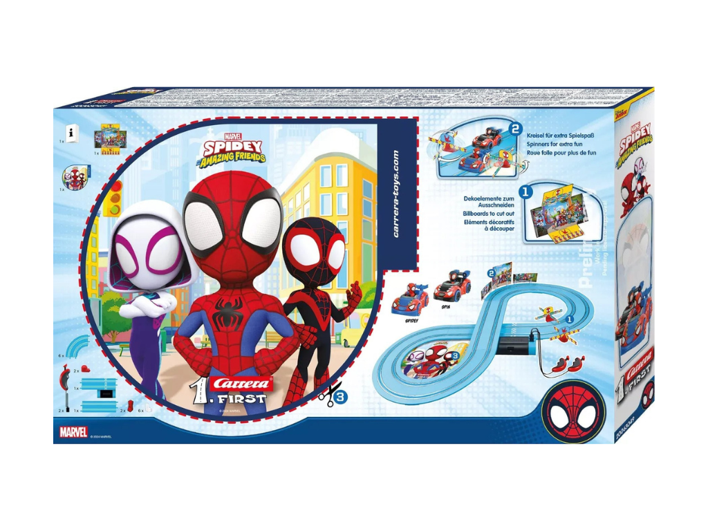Carrera First | Marvel Spidey | It's Spidey Time! | 63049 | 1/50 Slot Car Racing Set